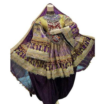 Vintage Afghani embroidered dress