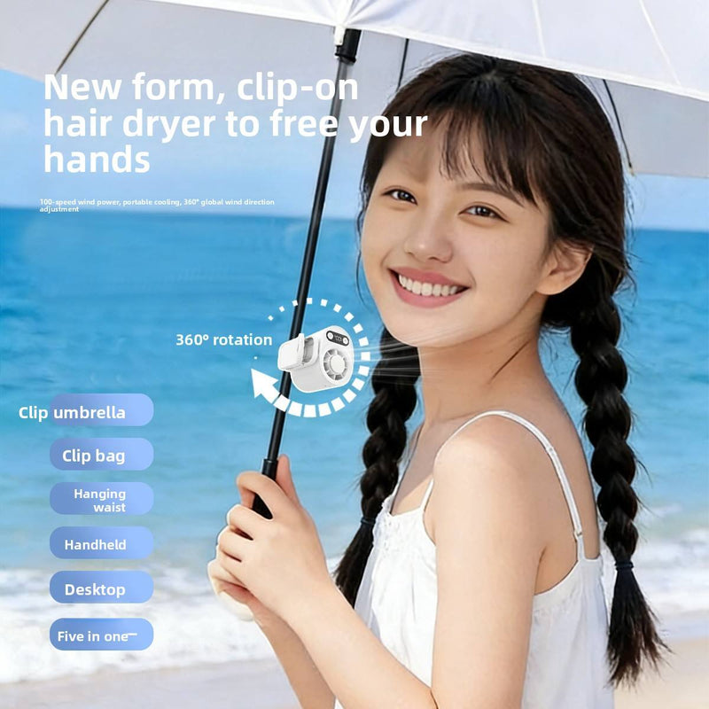 Handheld waist mounted fan