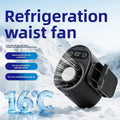 Waist fan in use